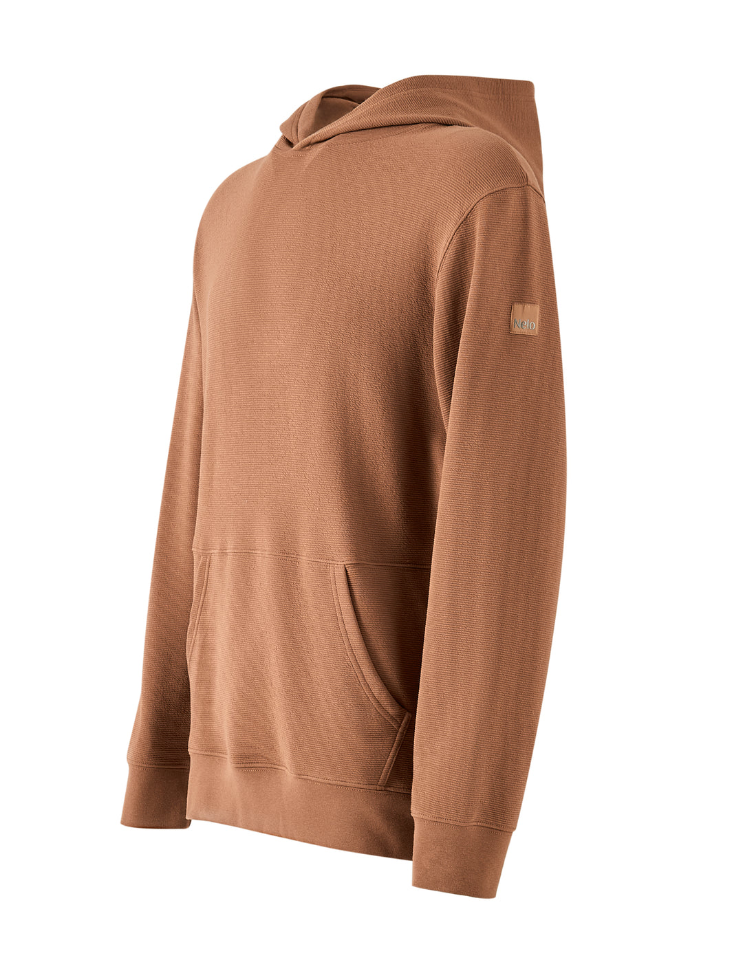 Mocha Textured Lounge men hoodie front 