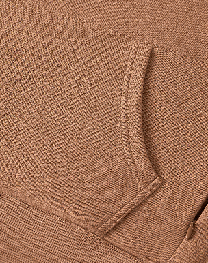 Mocha Textured Lounge men hoodie front 