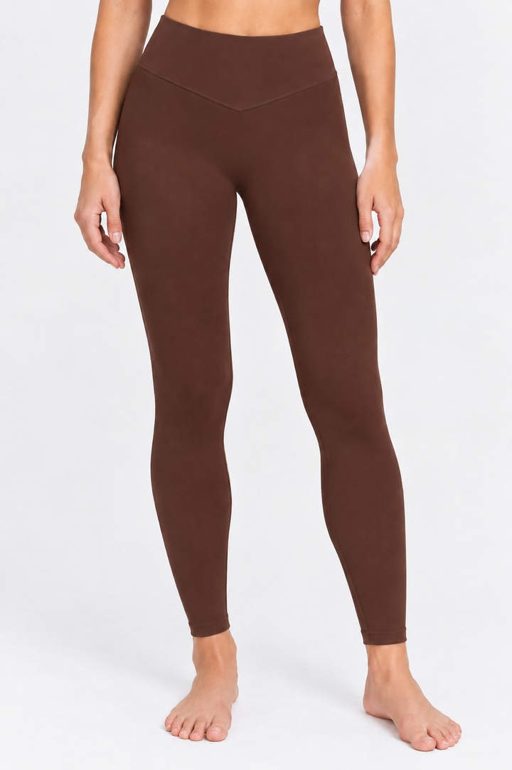 Espresso brown women crop tee bundle front 