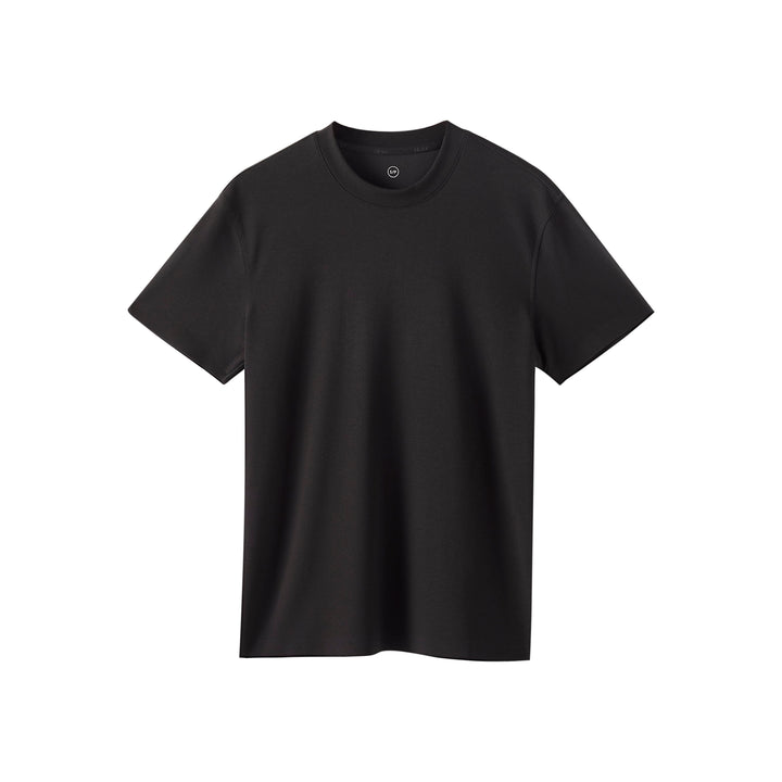 Black Performance silk women tee front 