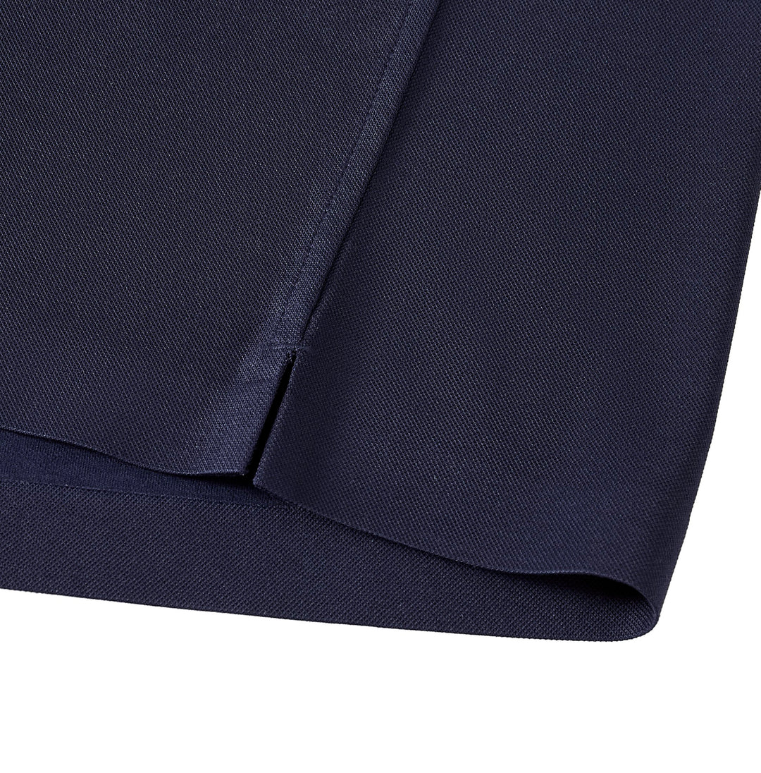 Navy Performance silk women tee front 