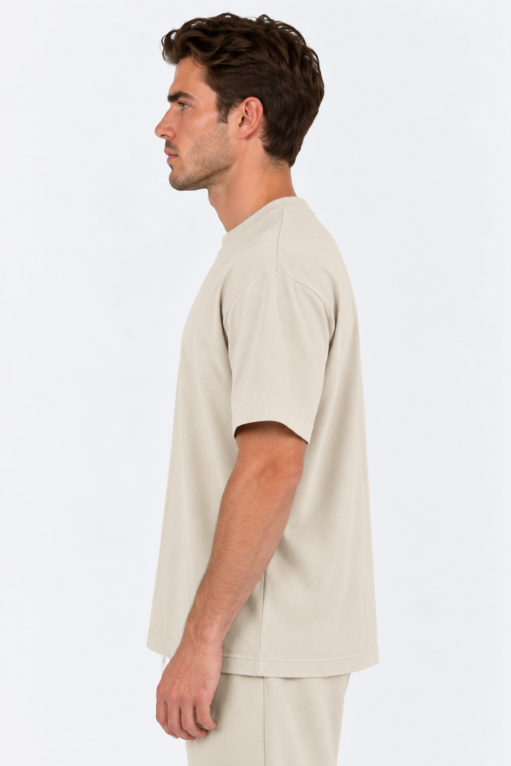 Sand Performance silk men tee side 