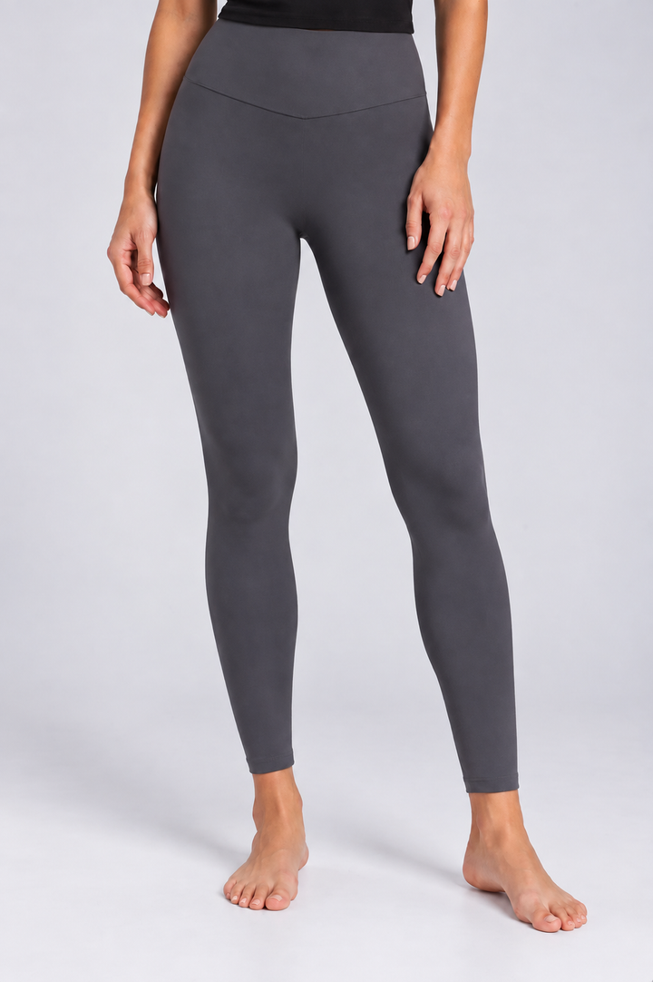 Slate grey women leggings front 