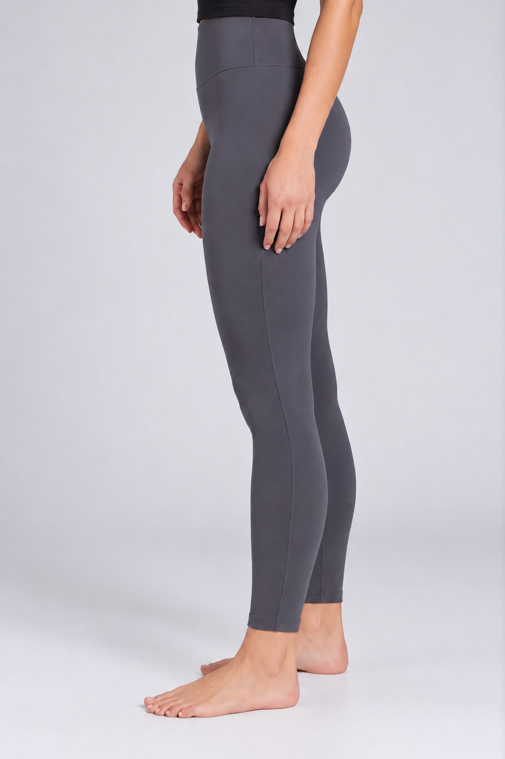 Slate grey women leggings side 