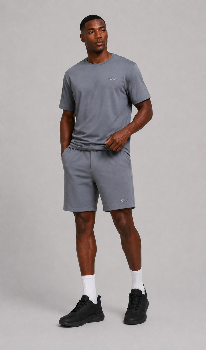 Solar Grey men shorts side 