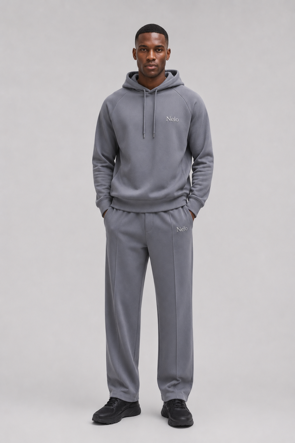 Solar Grey men sweatpants front 
