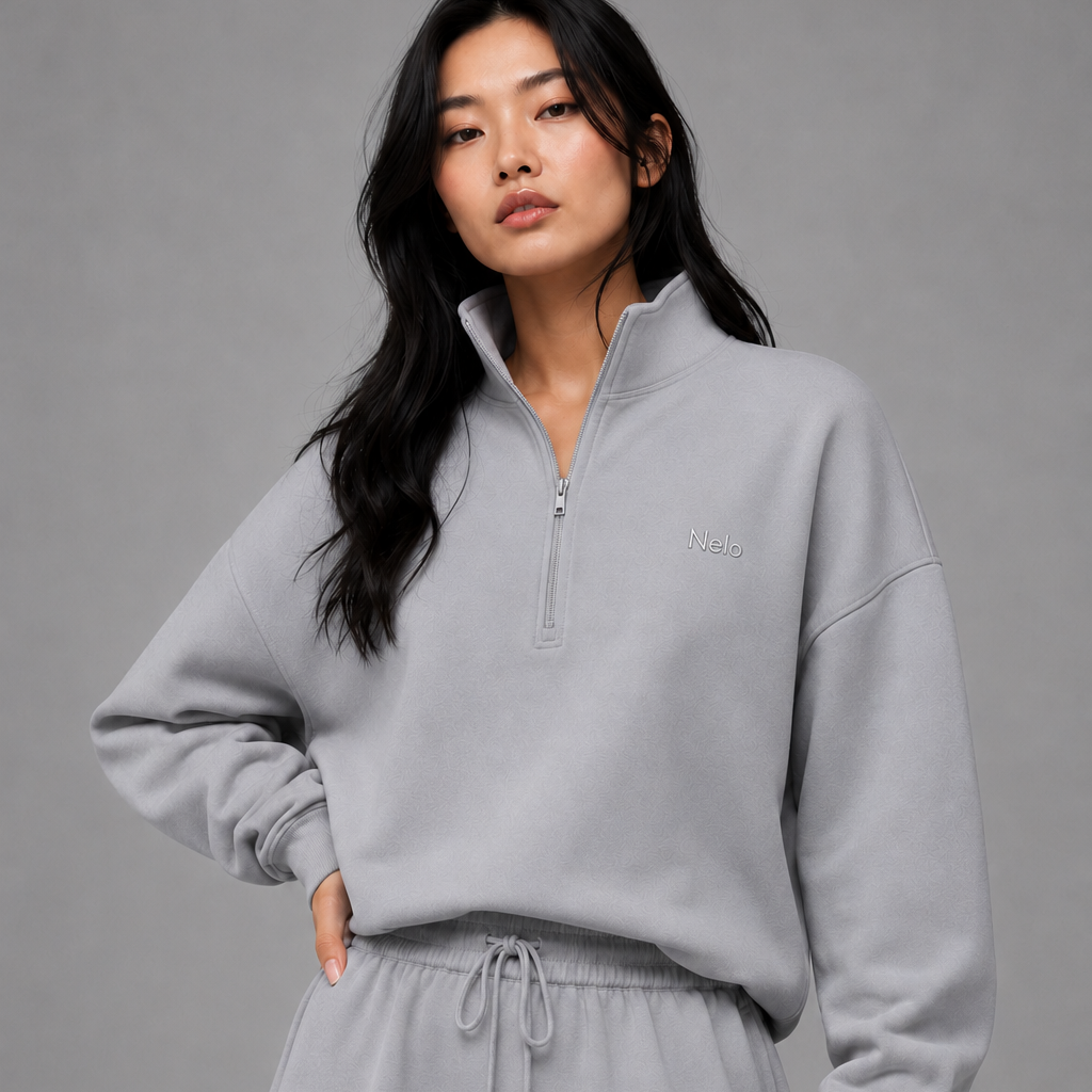 Solar Grey women hoodie front 