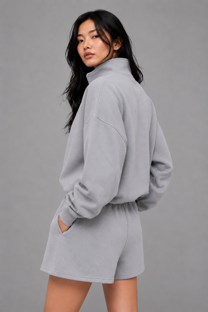 Solar Grey women hoodie front 