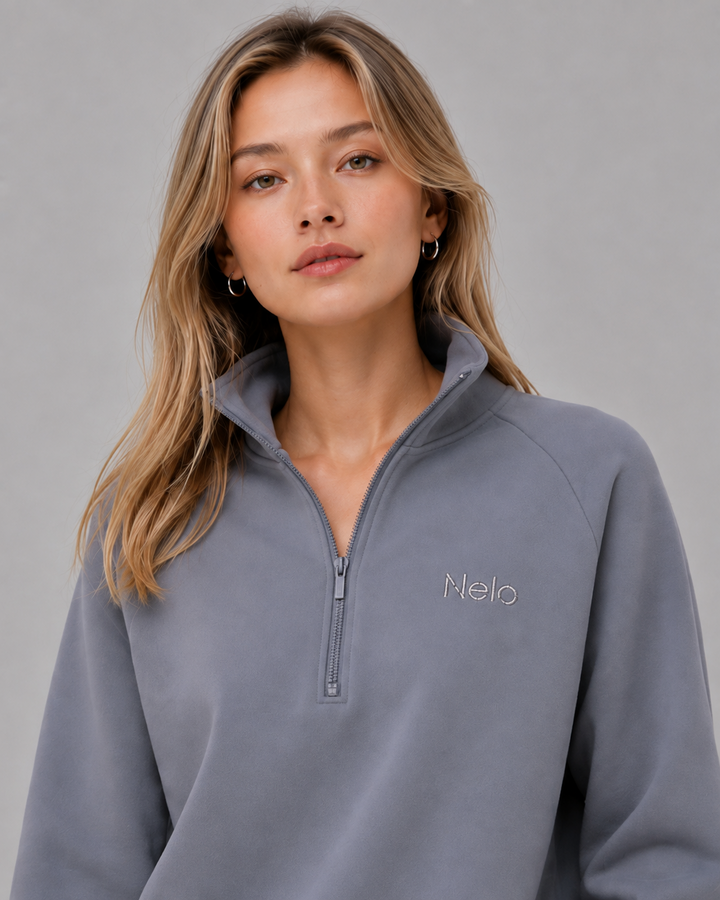 Solar Grey women hoodie front 