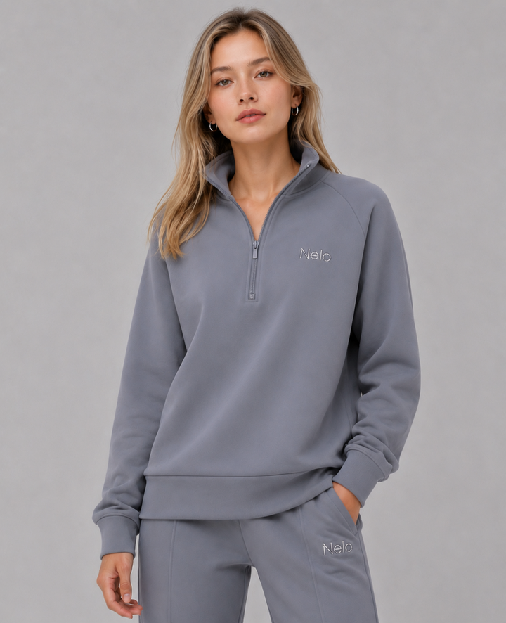 Solar Grey women hoodie front 