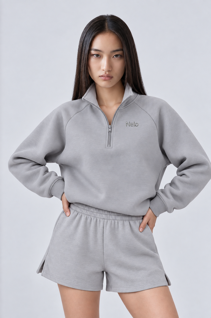  Solar Grey women hoodie front 