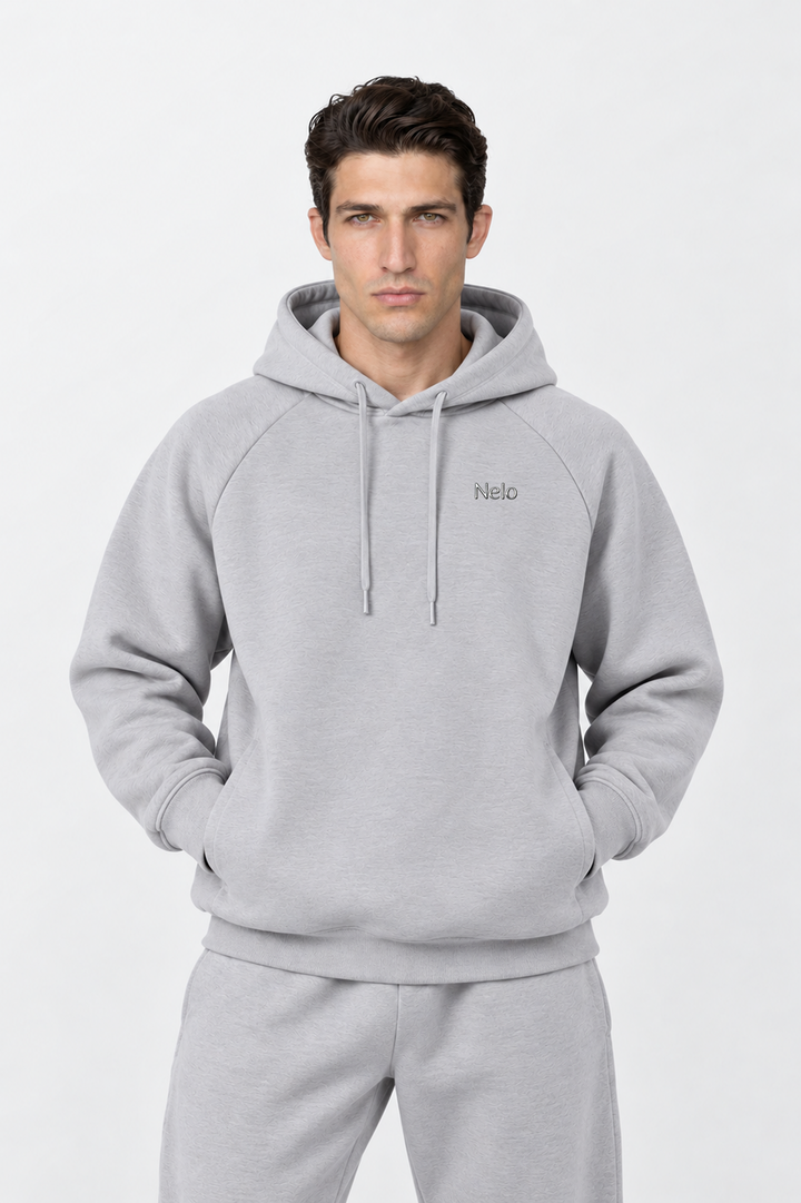  Solar grey men hoodie front 