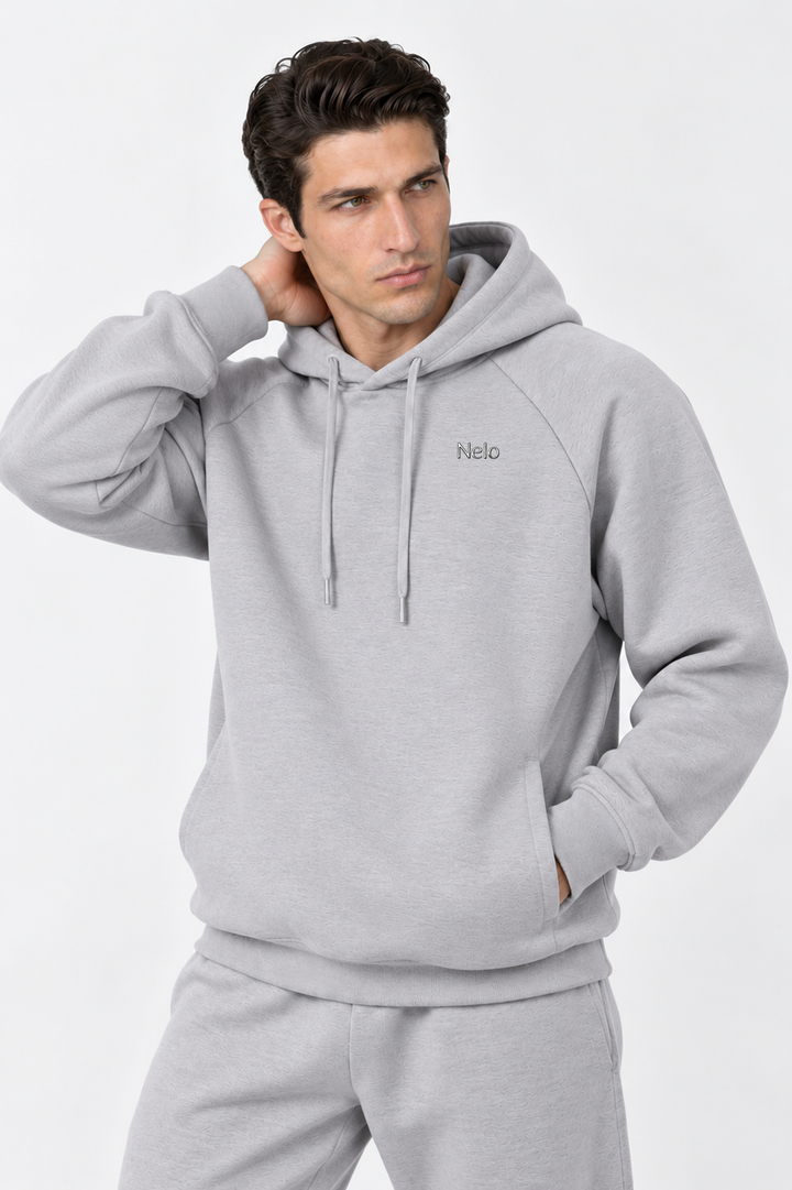  Solar grey men hoodie front 