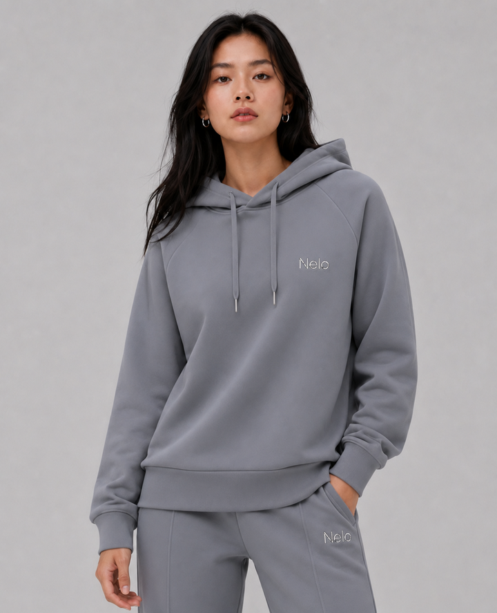 Solar grey women hoodie front 