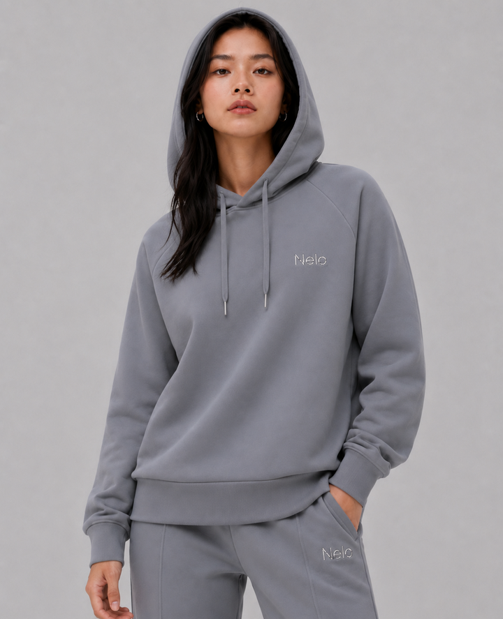 Solar grey women hoodie front 