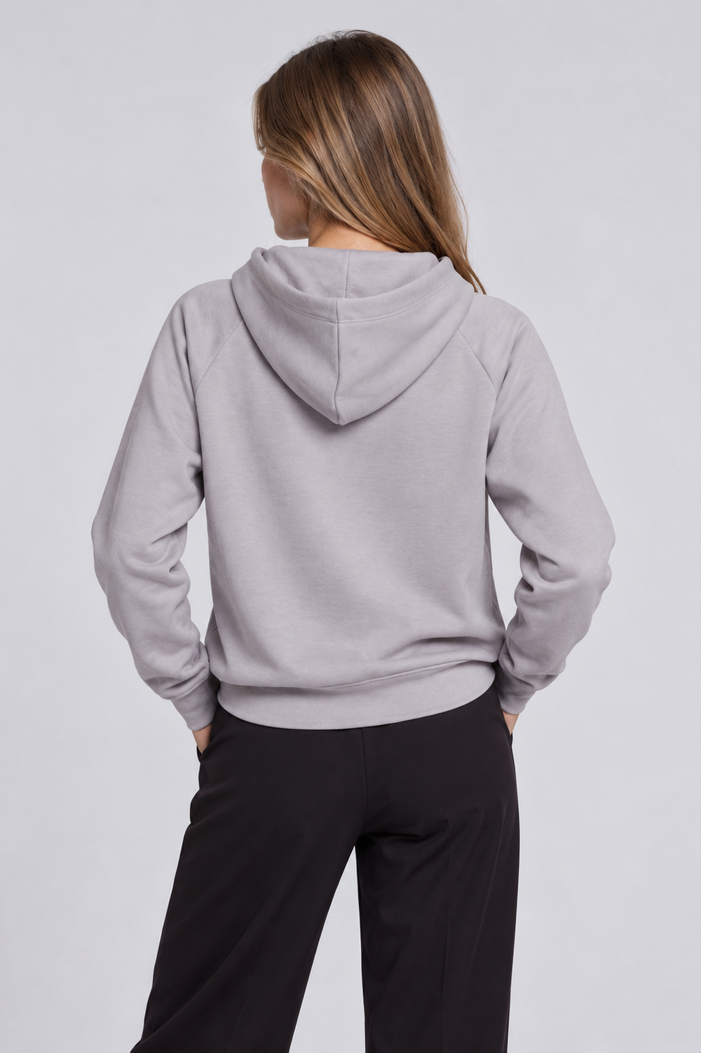 Solar grey women hoodie side #color_solar-grey
