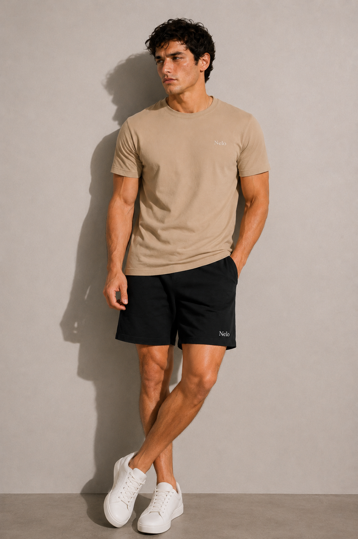 Taupe sand men T-shirts front 
