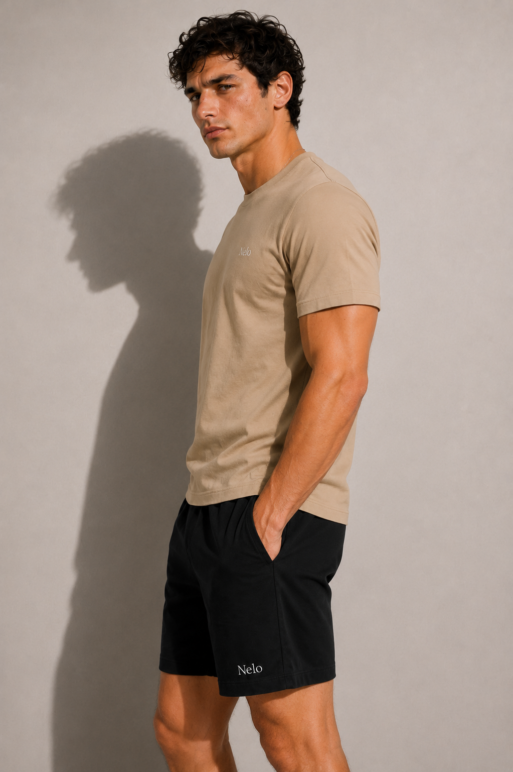 Taupe sand men T-shirts front 