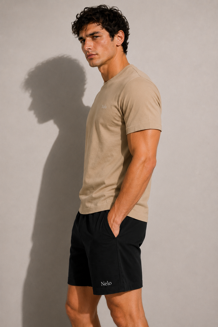 Taupe sand men T-shirts front 