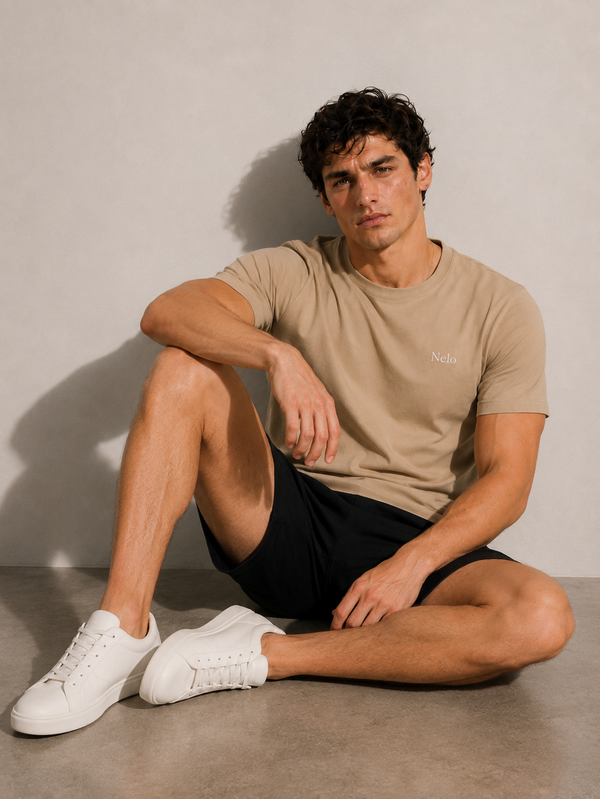 Taupe sand men T-shirts front #color_taupe-sand