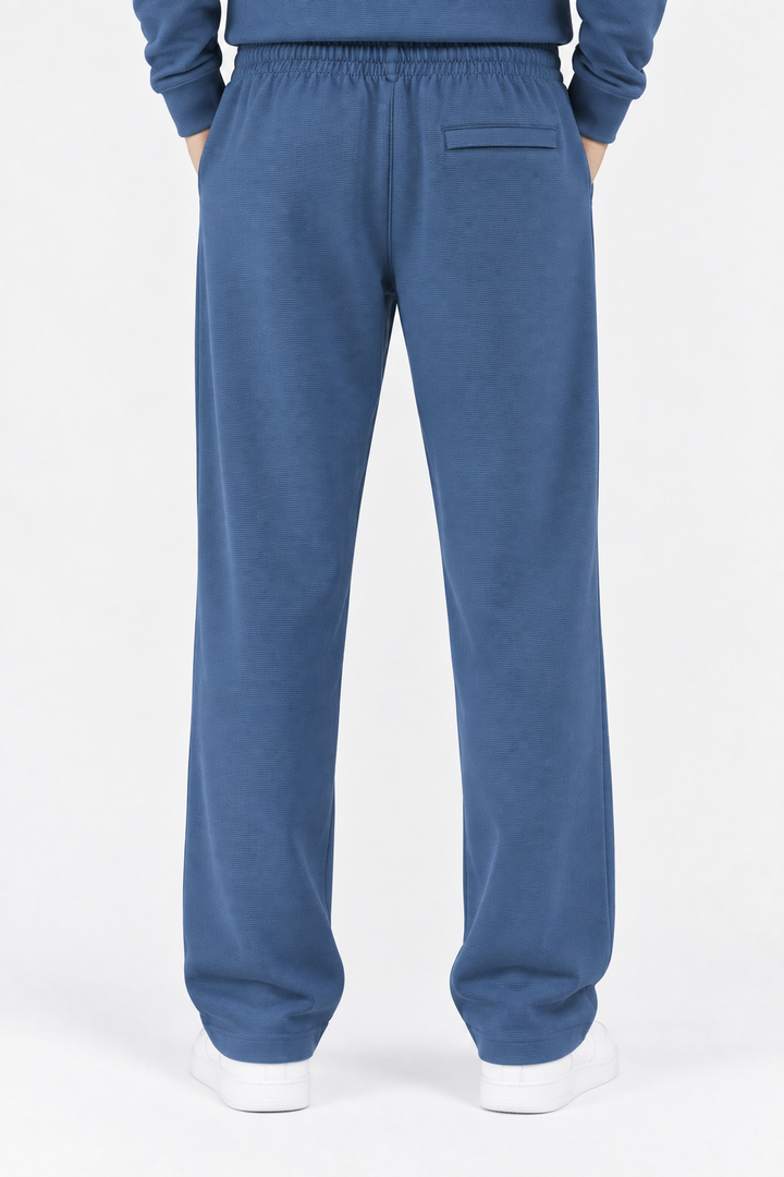True Navy Textured Lounge men pants front 