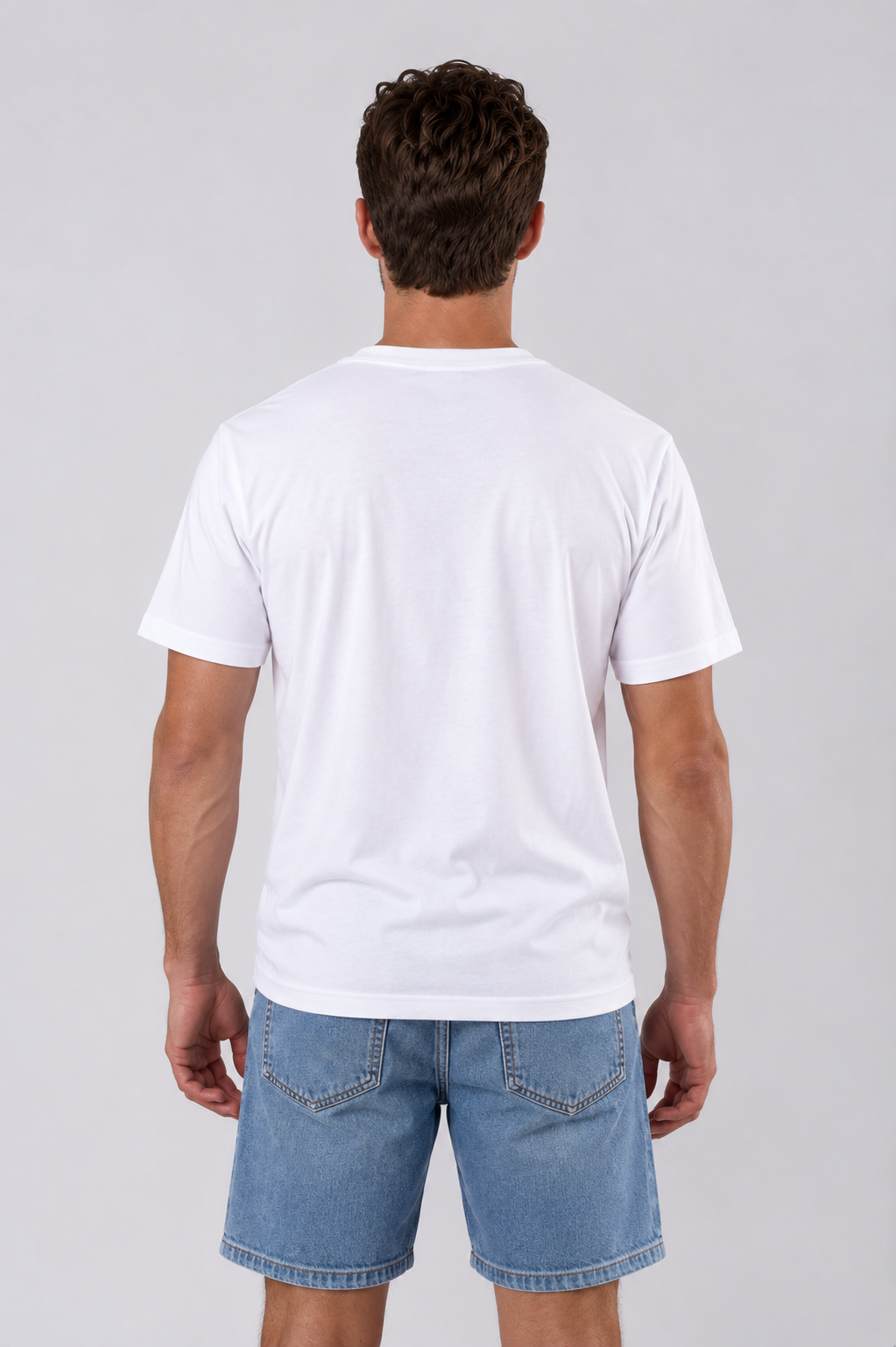 White men T-shirts back 