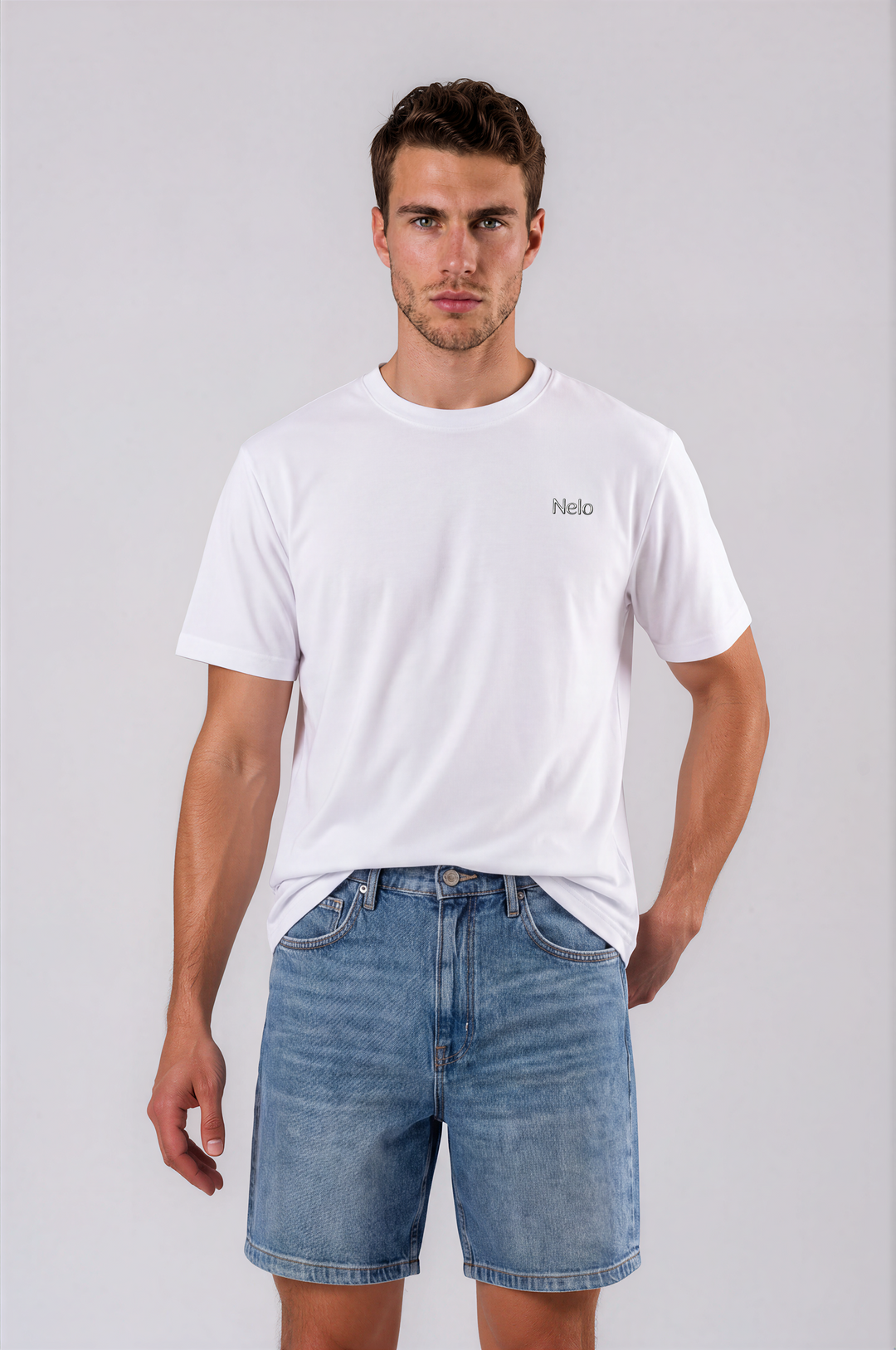White men T-shirts front 