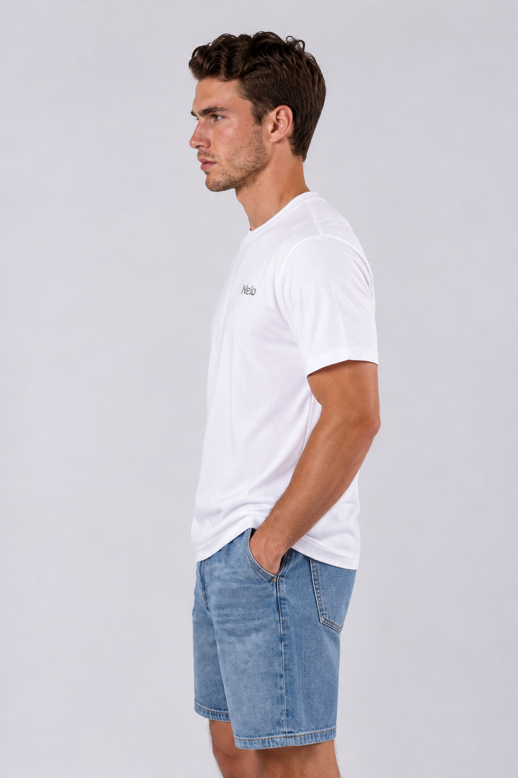 White men T-shirts side 