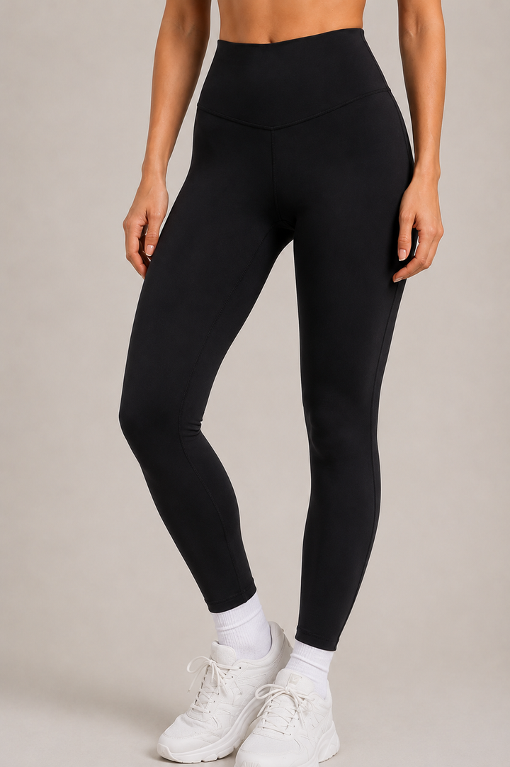 Black women leggings front 