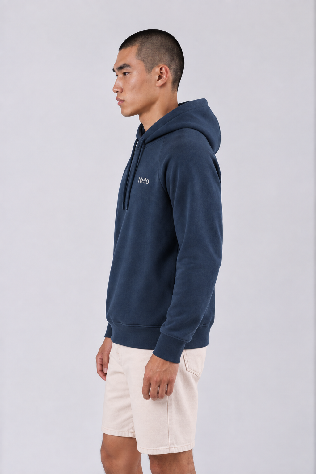 Midocean Navy men hoodie side 