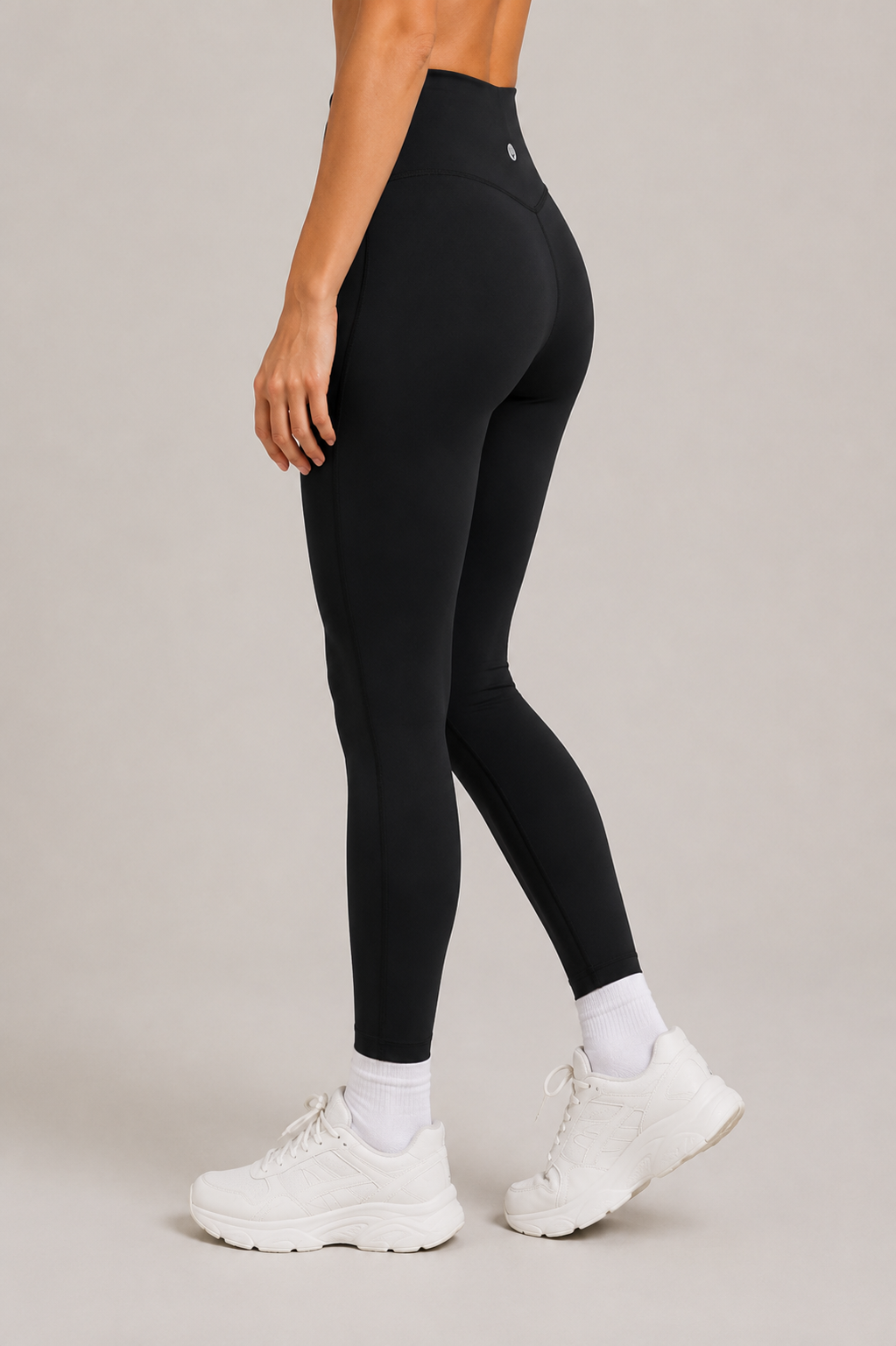 Black women leggings front 
